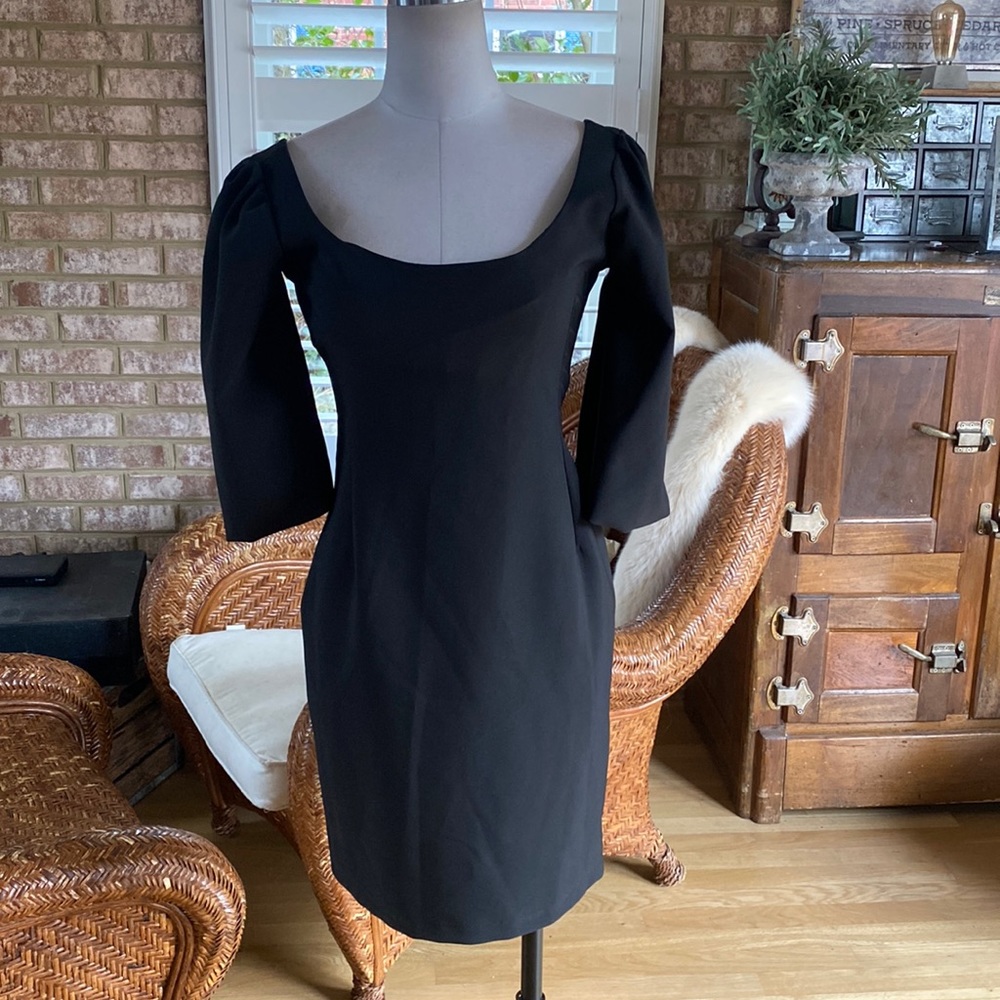 SISTE'S LUXURY ITALY BLACK DRESS XS NEW